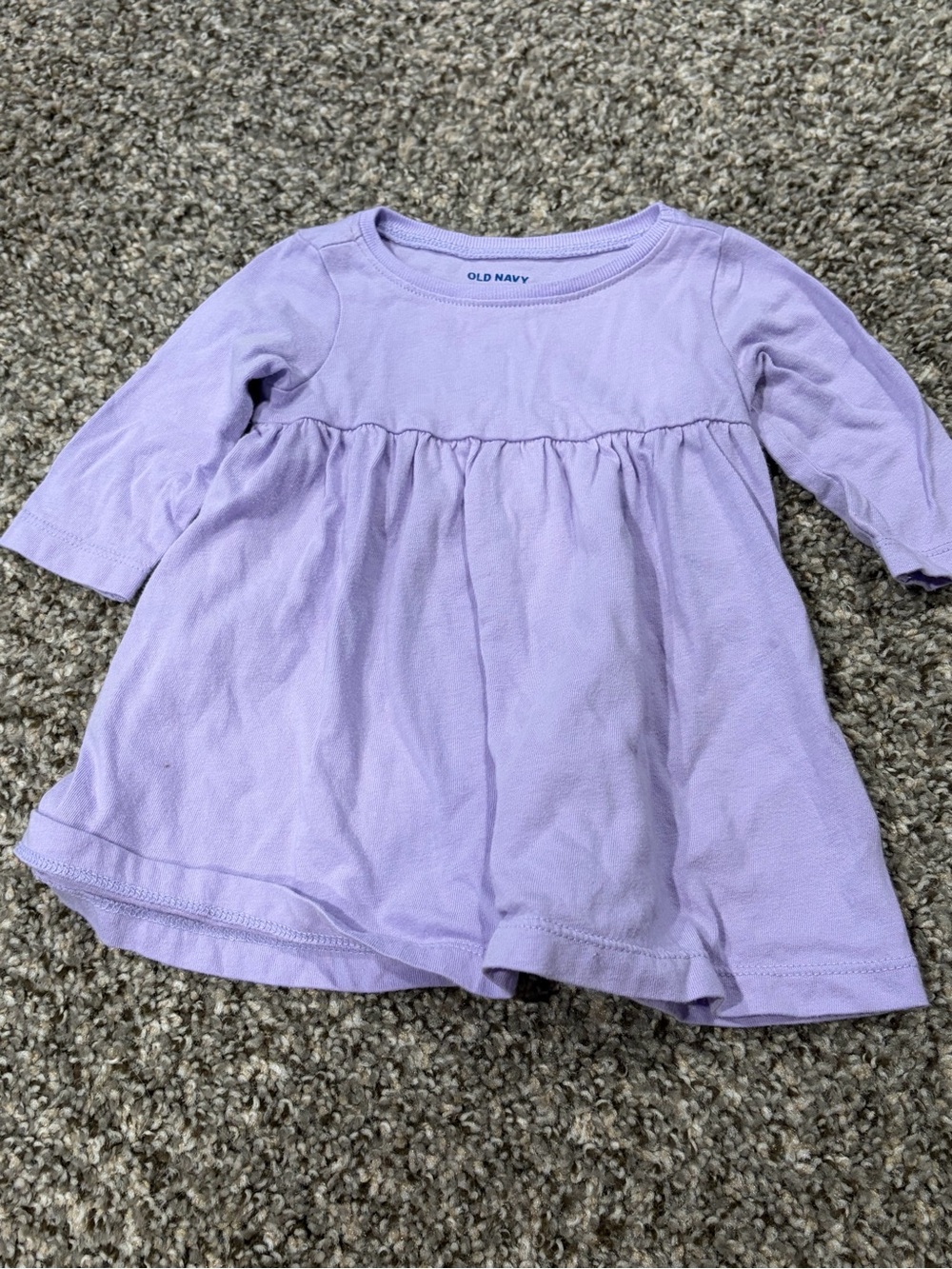 Old Navy Lavender Baby Long Sleeve Dress | 0-3 months